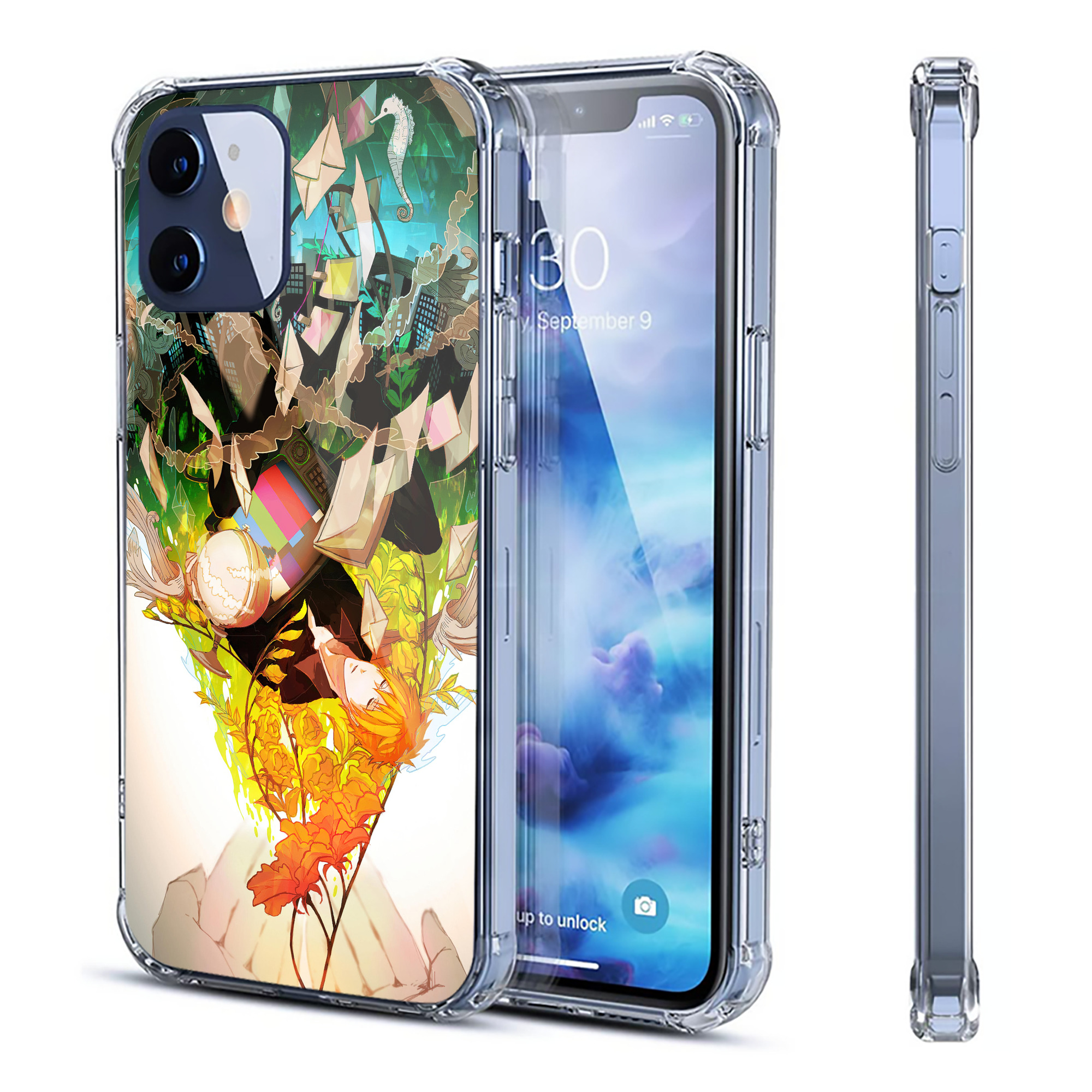 （画像用） ブリーチ BLEACH 【iPhone 12シリーズ対応】透明スマホケース（クリアソフトケース）